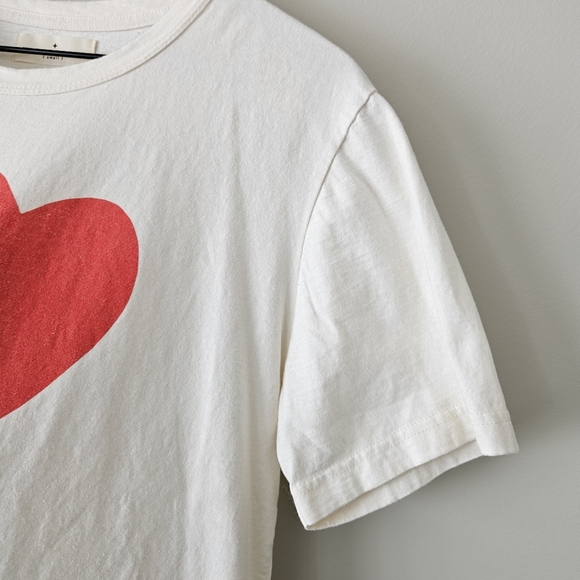 Imogene + Willie White I Love LA I Heart LA Short Sleeve Unisex T-Shirt - Picture 6 of 9